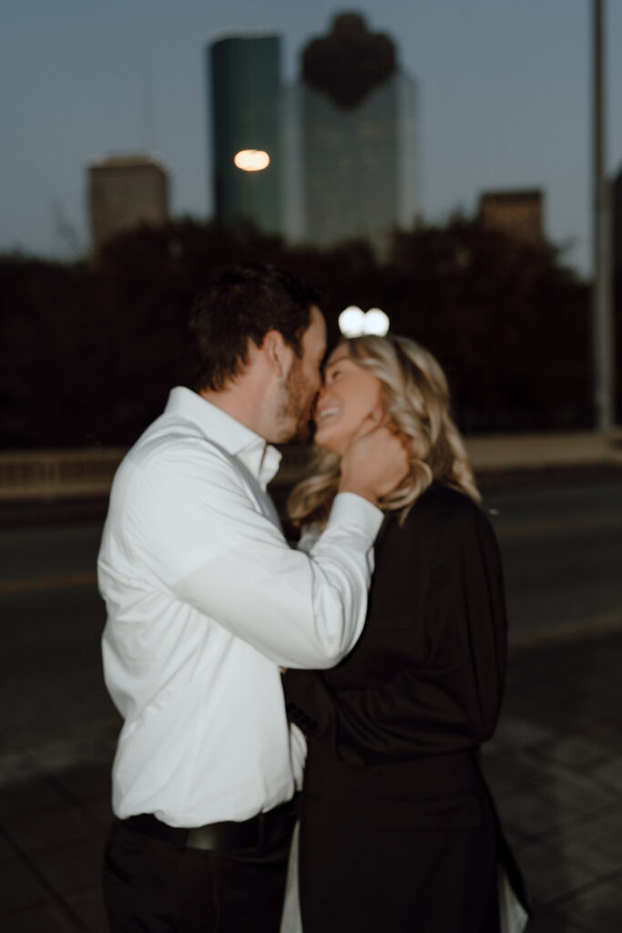This Houston couple were the picture of Hollywood Glam for their timeless engagement session. From Saks garage to Buffalo Bayou Park, Noah and Alyssa went exploring with Angelina Loreta Photography to make flashy vintage engagement photos. Book Angelina Loreta today for all your engagement and wedding photography needs!
