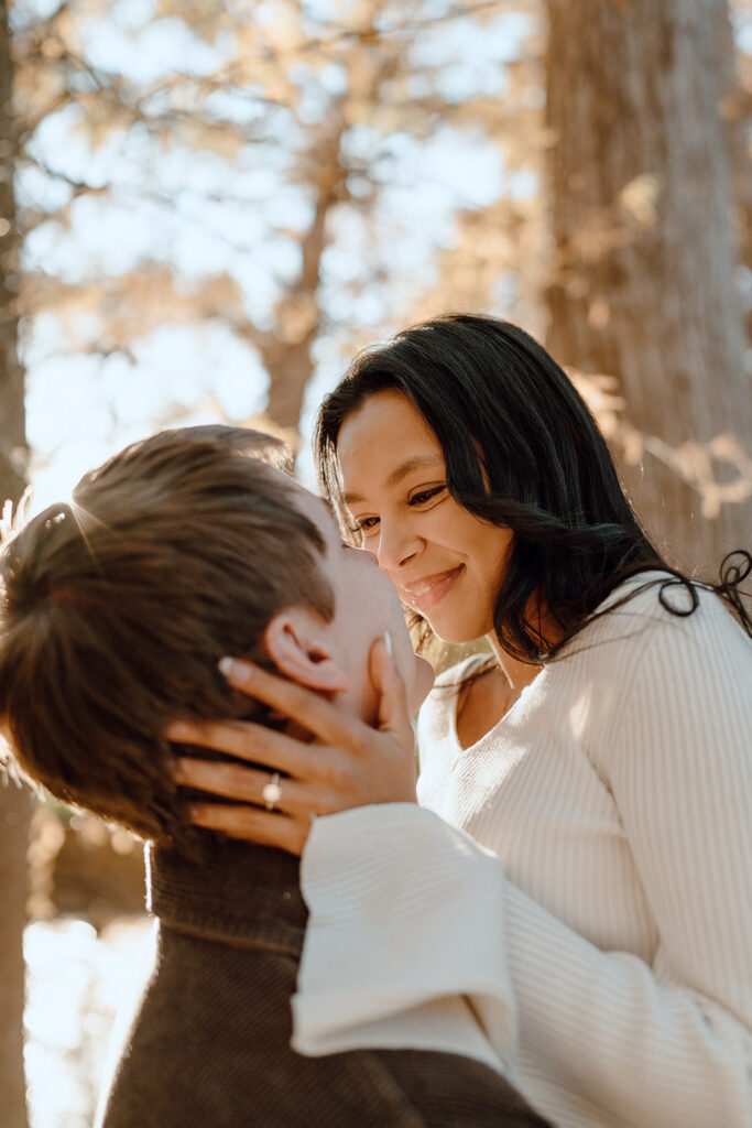 golden hour engagement photoshoot in boerne texas