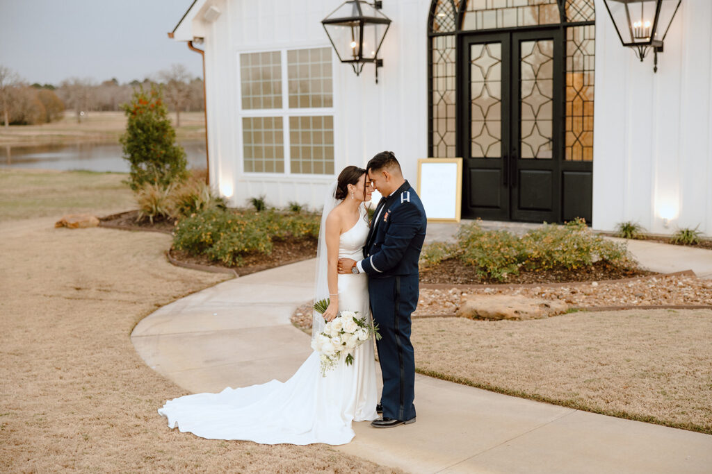 outdoor bridals with bride and groom portraits in texas