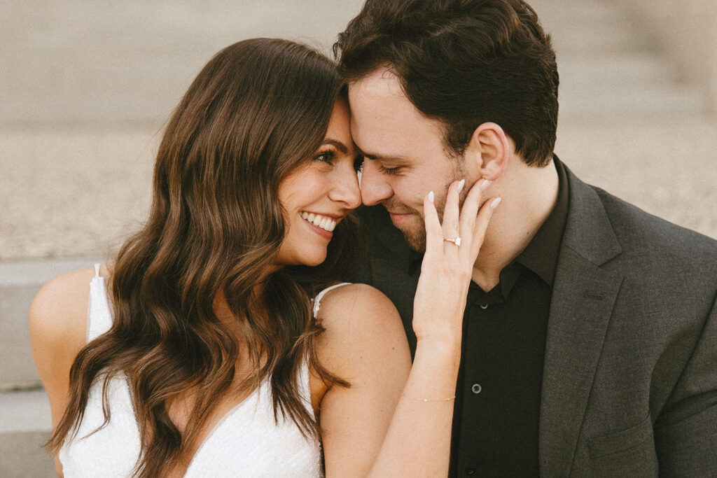 timeless, documentary style wedding photos with bride and groom