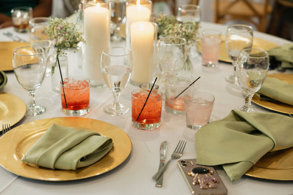 colorful spring wedding decor reception tablescapes