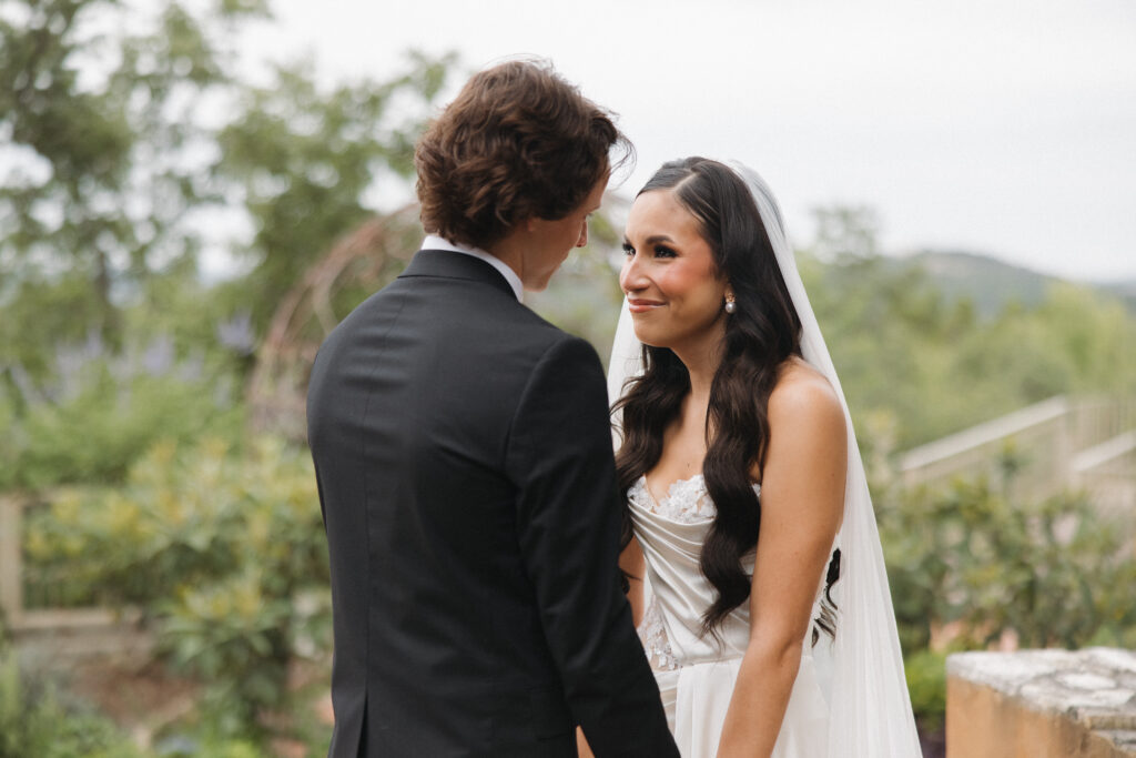 private vows with bride and groom