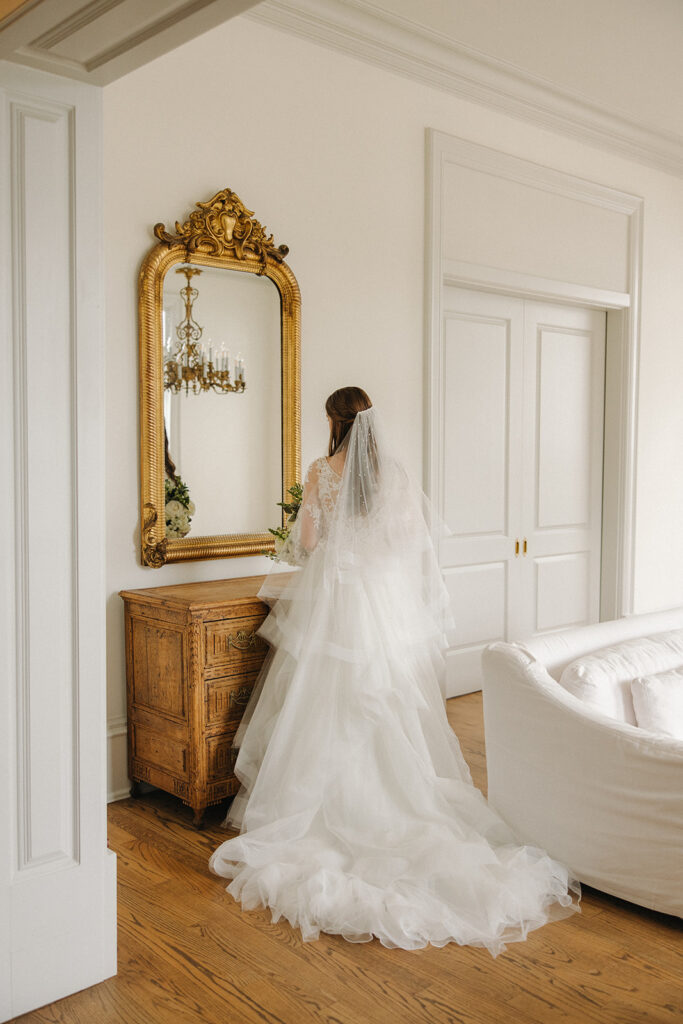 indoor wedding portraits elegant and modern