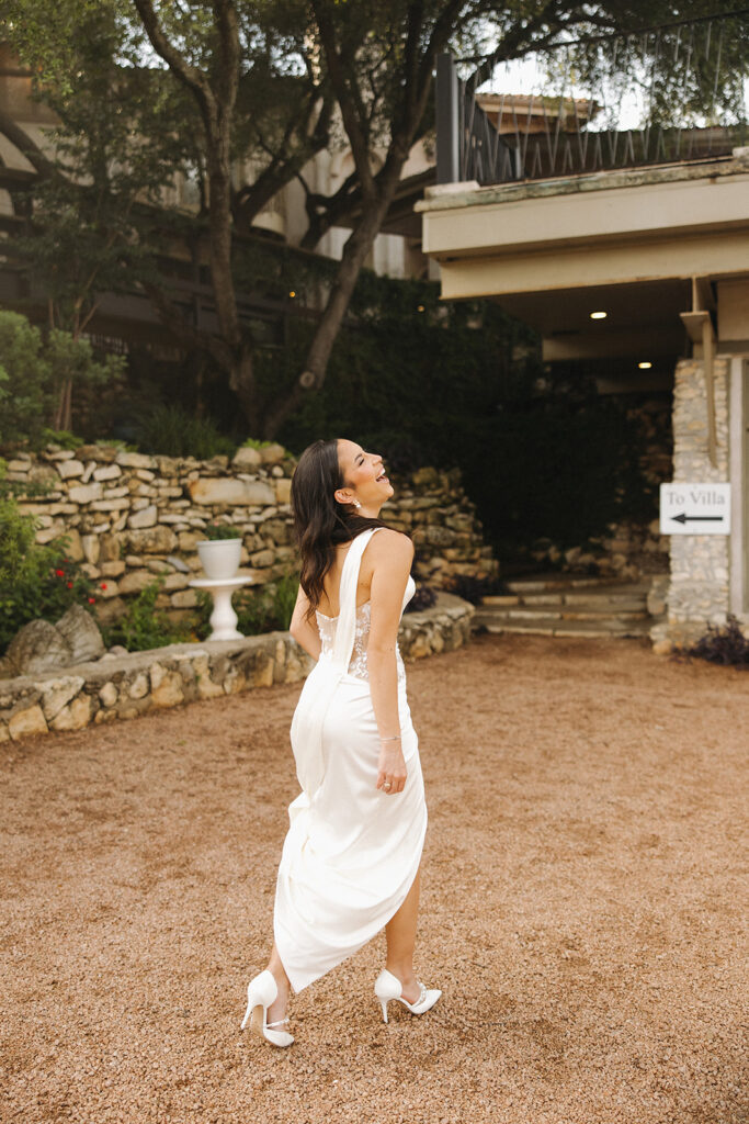 modern luxury bridal photos in central texas at villa antonia