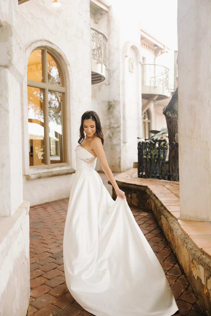 modern luxury bridal photos in central texas at villa antonia