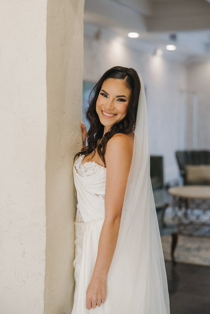 indoor luxury bridal session in texas