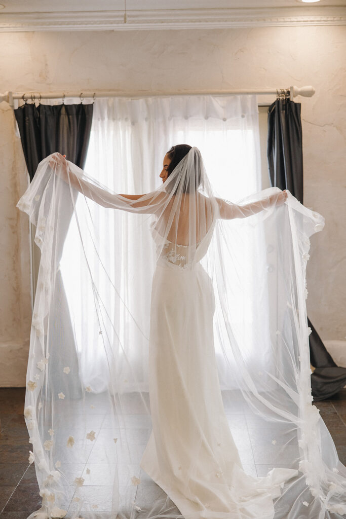 indoor luxury bridal session in texas