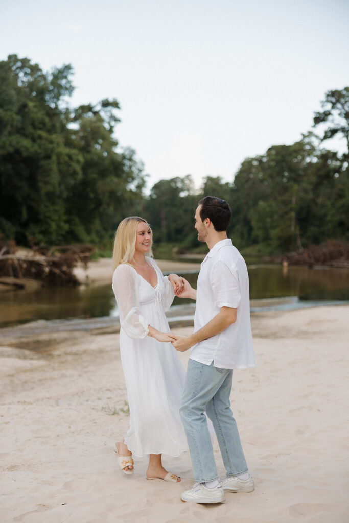 Laid-Back Summer Engagement Photos in Houston