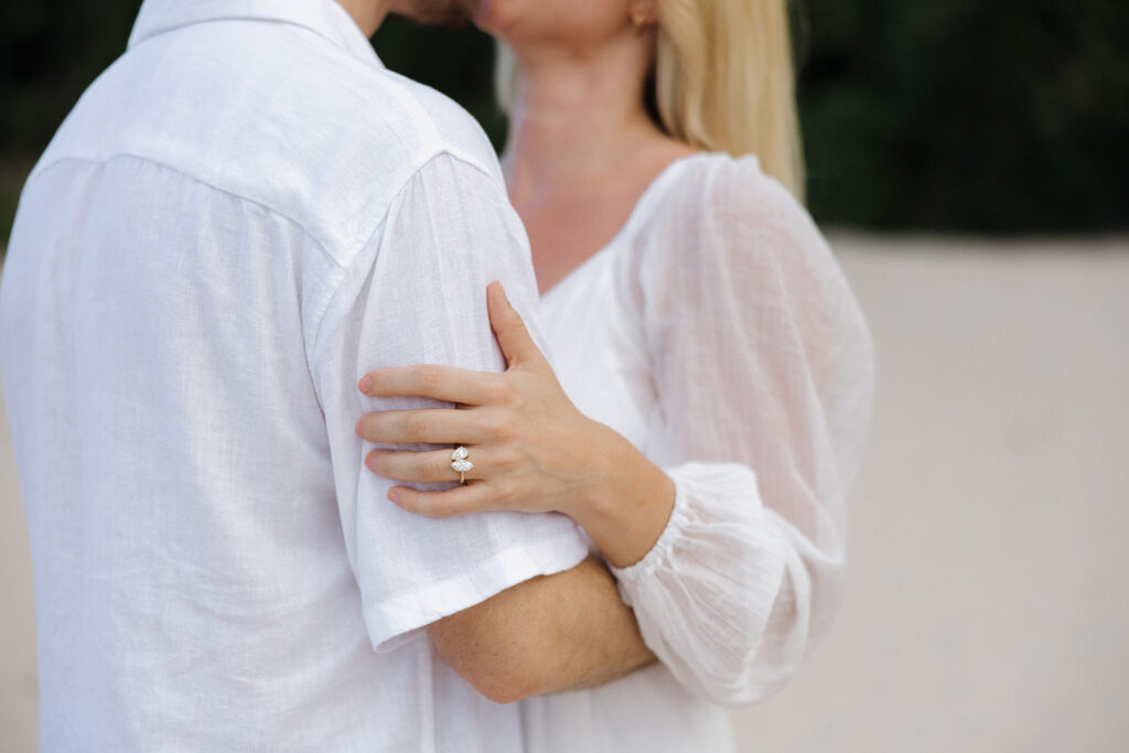 candid couple poses in texas photoshoot