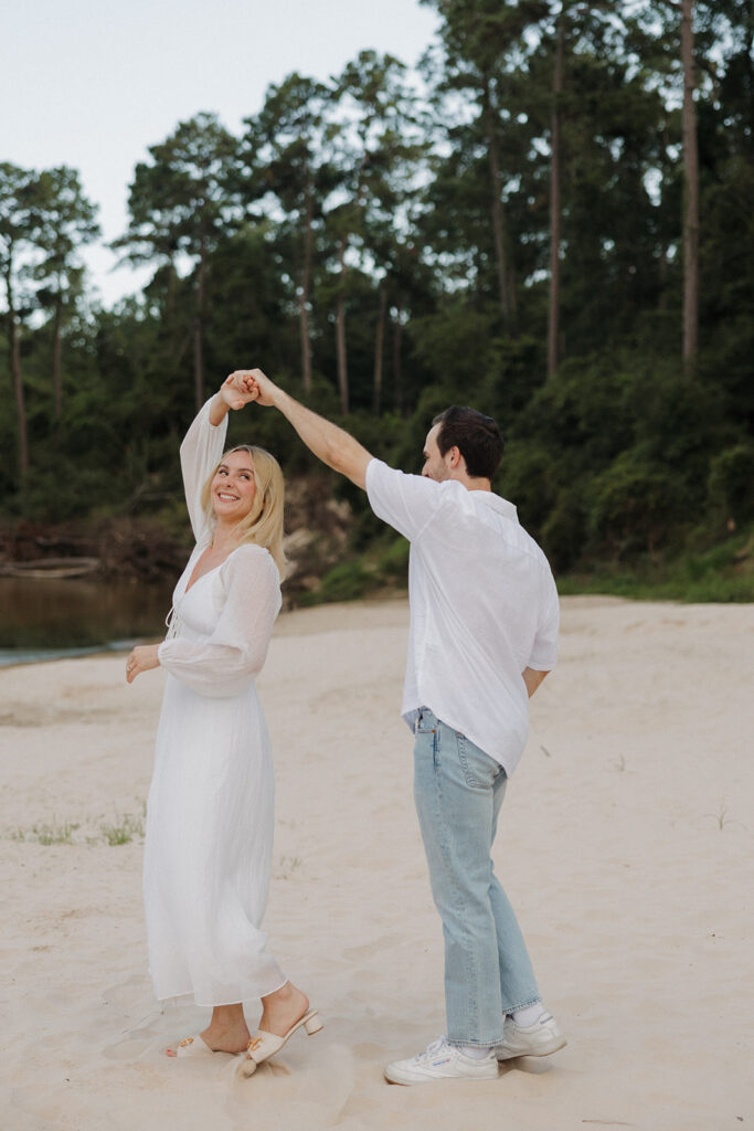 Laid-Back Summer Engagement Photos in Houston