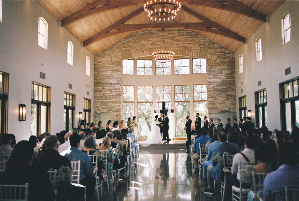 dripping spring wedding ceremony in texas