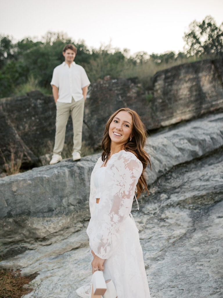 playful beach couples photoshoot in austin texas