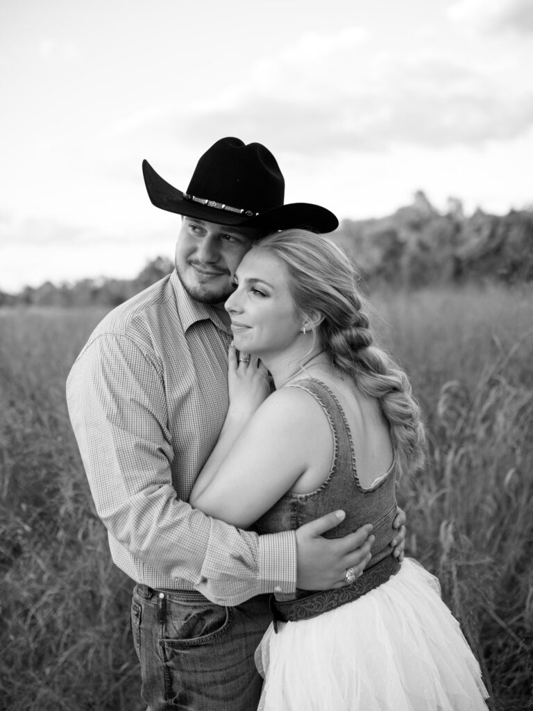 Playful Western Engagement Photos in Boerne TX