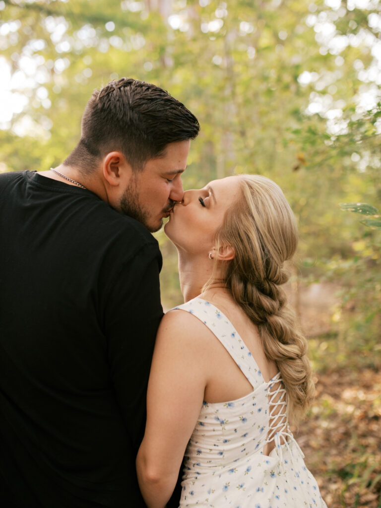 documentary style engagement photos in texas hill country