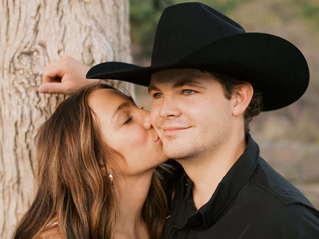 western engagement photos at Pedernales Falls State Park