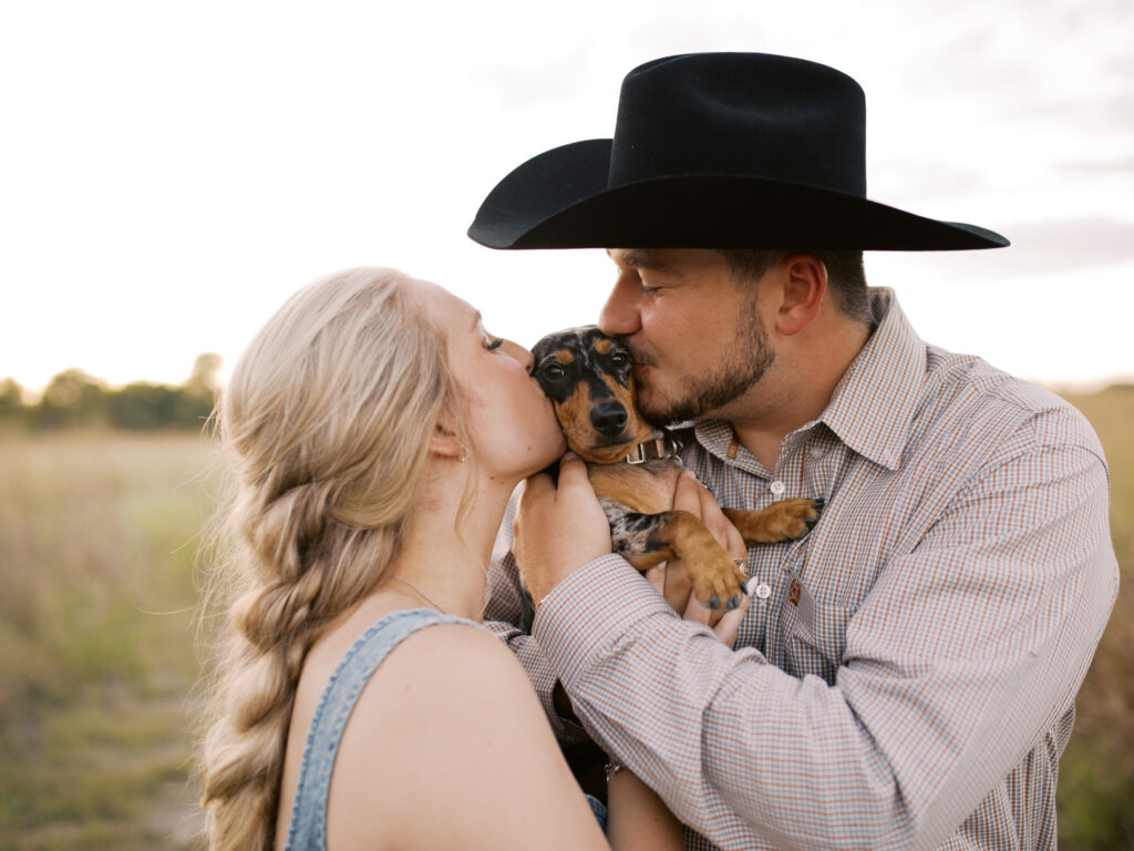 Playful Western Engagement Photos in Boerne TX