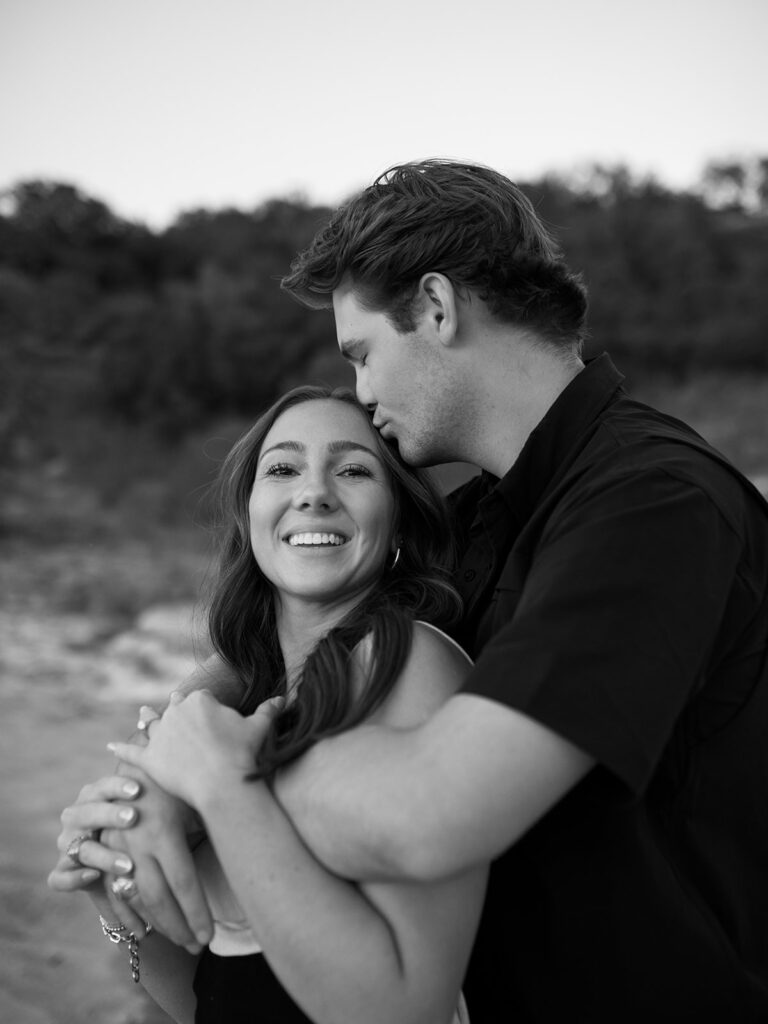 western engagement photos at Pedernales Falls State Park