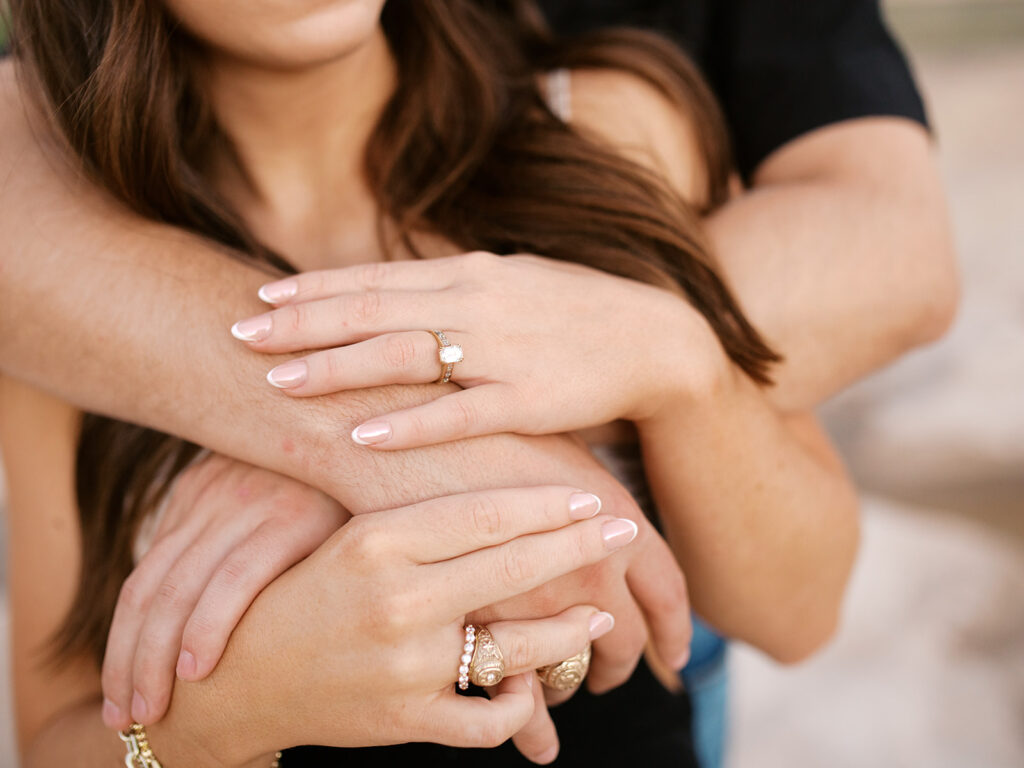 western engagement photos at Pedernales Falls State Park