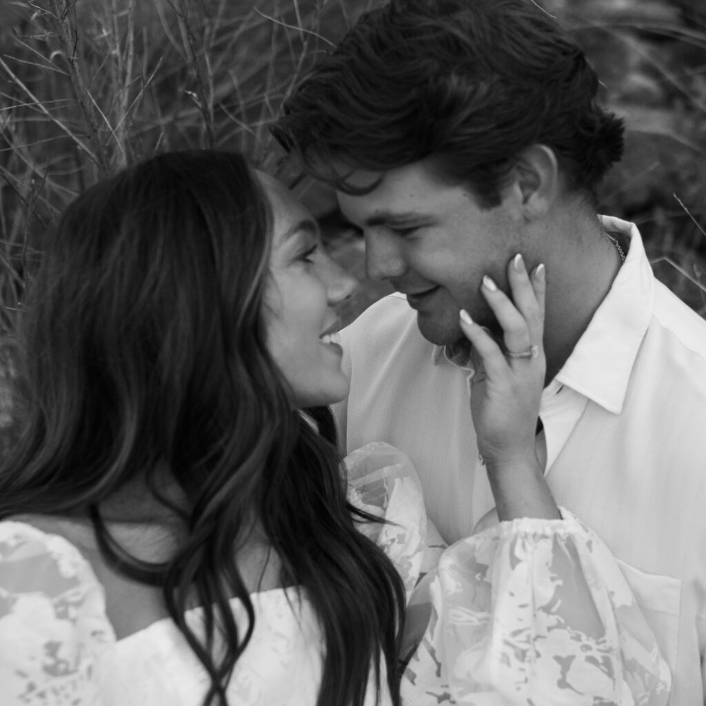 beach engagement photos in texas