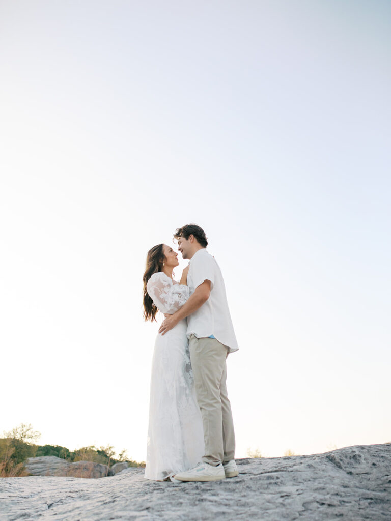 playful beach couples photoshoot in austin texas