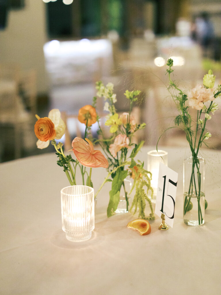 wedding reception photos table decor