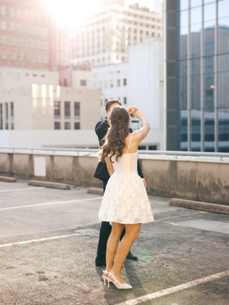 Chic City Engagement Photos in Austin, TX