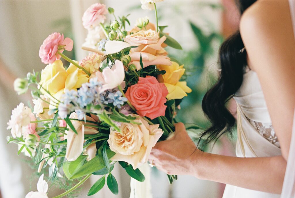 bridal bouquet colorful