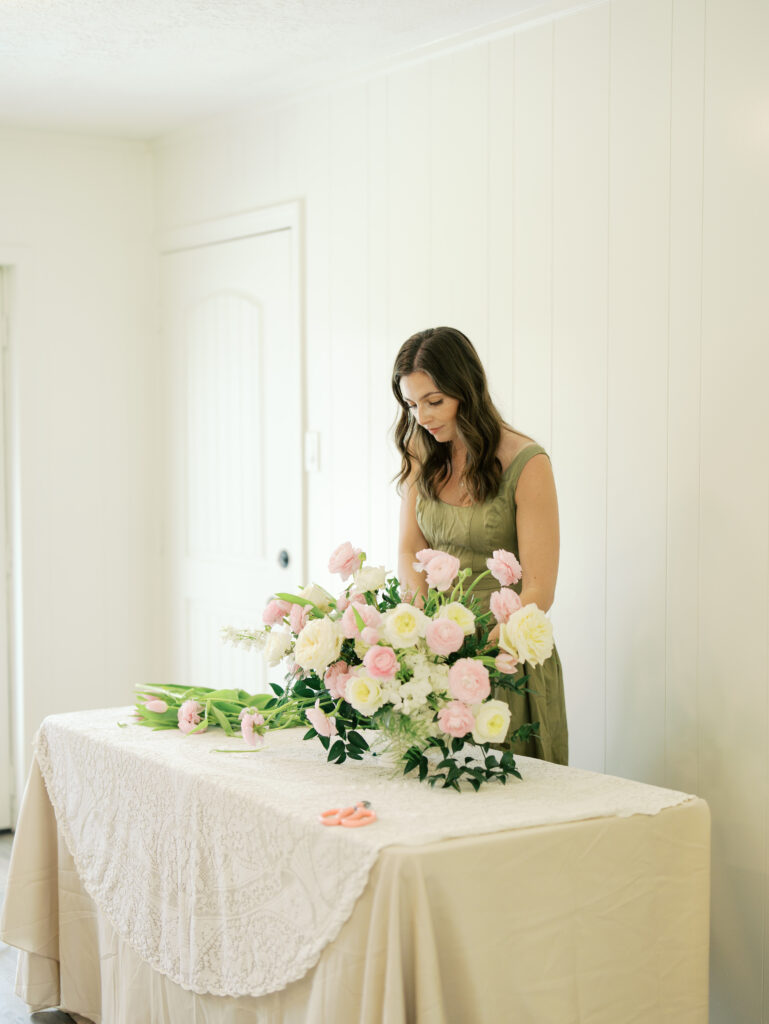 bright and colorful florals in austin texas business owner