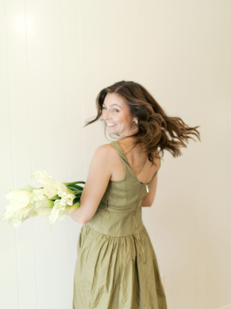 bright and colorful florals in austin texas business owner