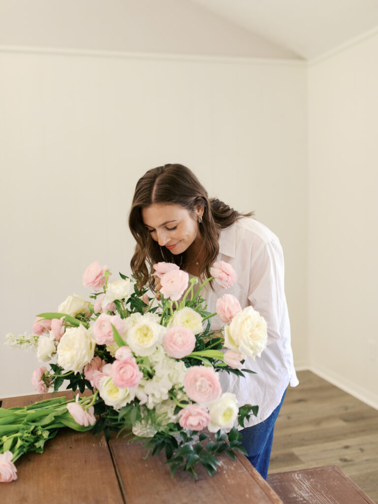 business owner posing for website photos