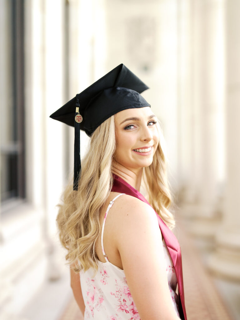 graduation photos cap and gown