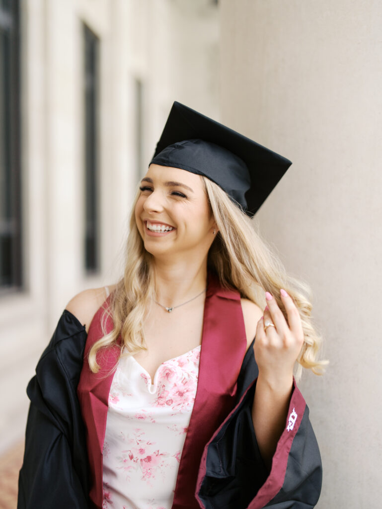 graduation photos cap and gown