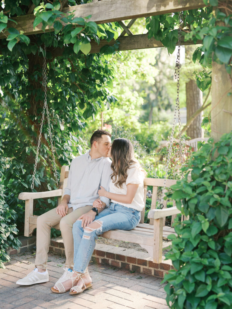 Garden Engagement Photos That Capture a Love Rooted in Faith