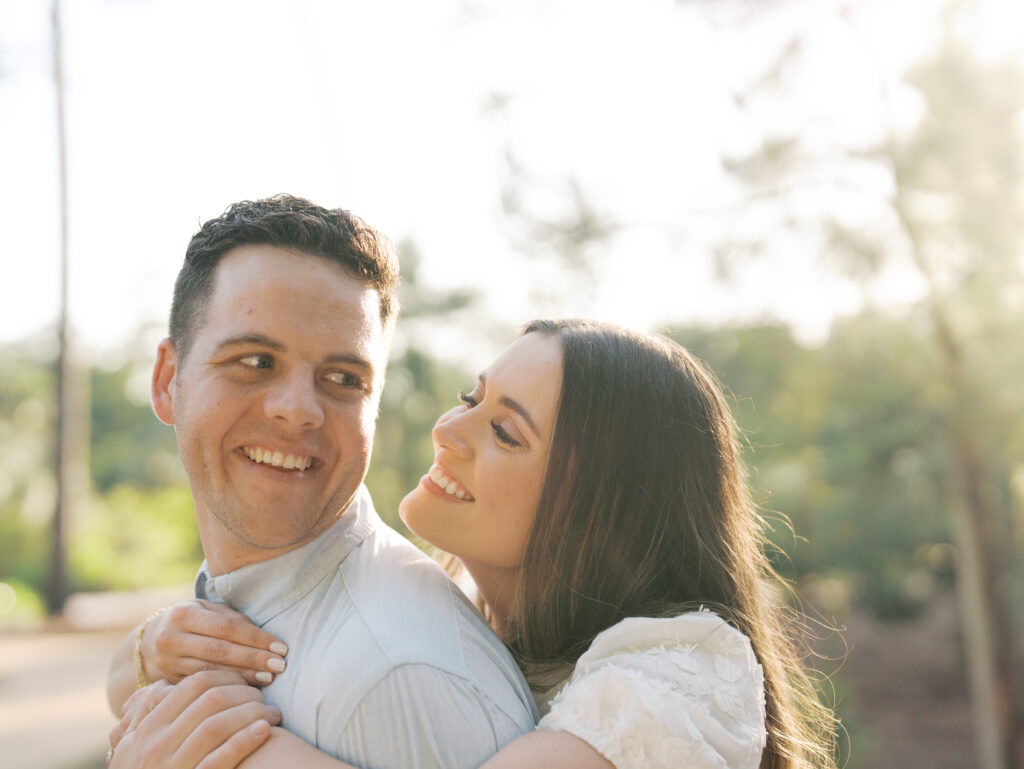 documentary style engagement photos outdoors