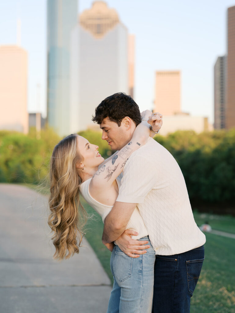 boulevard oaks engagement photos in houston