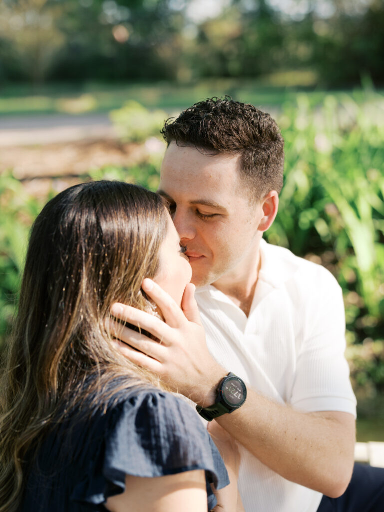 outdoor couple photos in houston texas