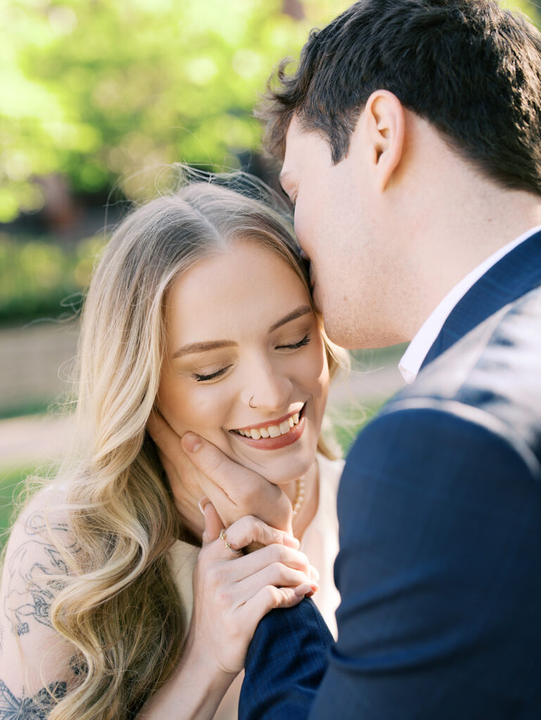 Elegant Houston Engagement Photos in Boulevard Oaks