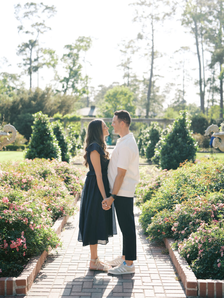 Garden Engagement Photos That Capture a Love Rooted in Faith