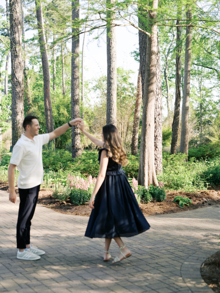Garden Engagement Photos That Capture a Love Rooted in Faith