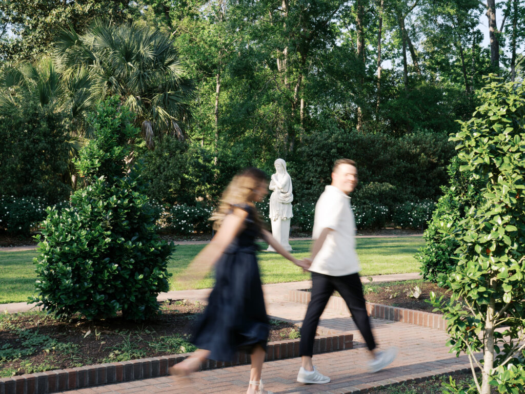 Garden Engagement Photos That Capture a Love Rooted in Faith