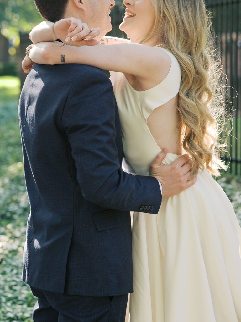Elegant Houston Engagement Photos in Boulevard Oaks