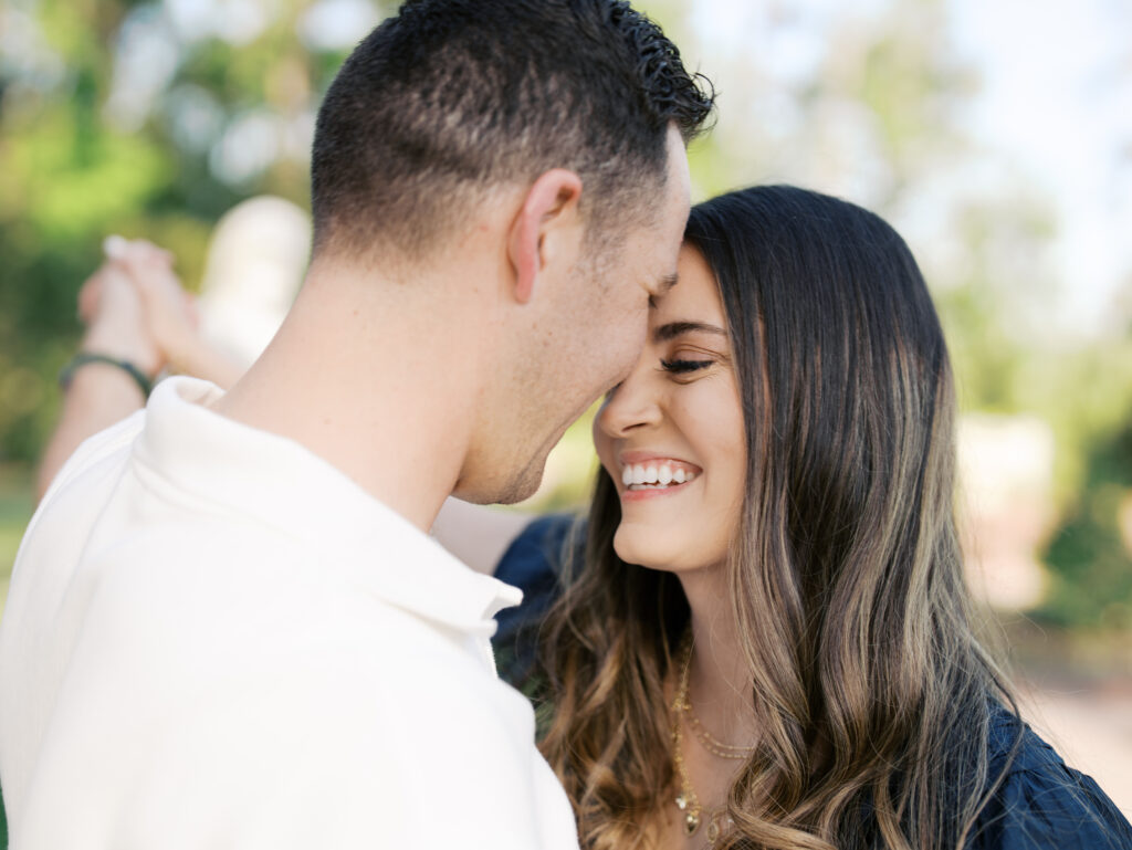 candid engagement photo poses outdoors