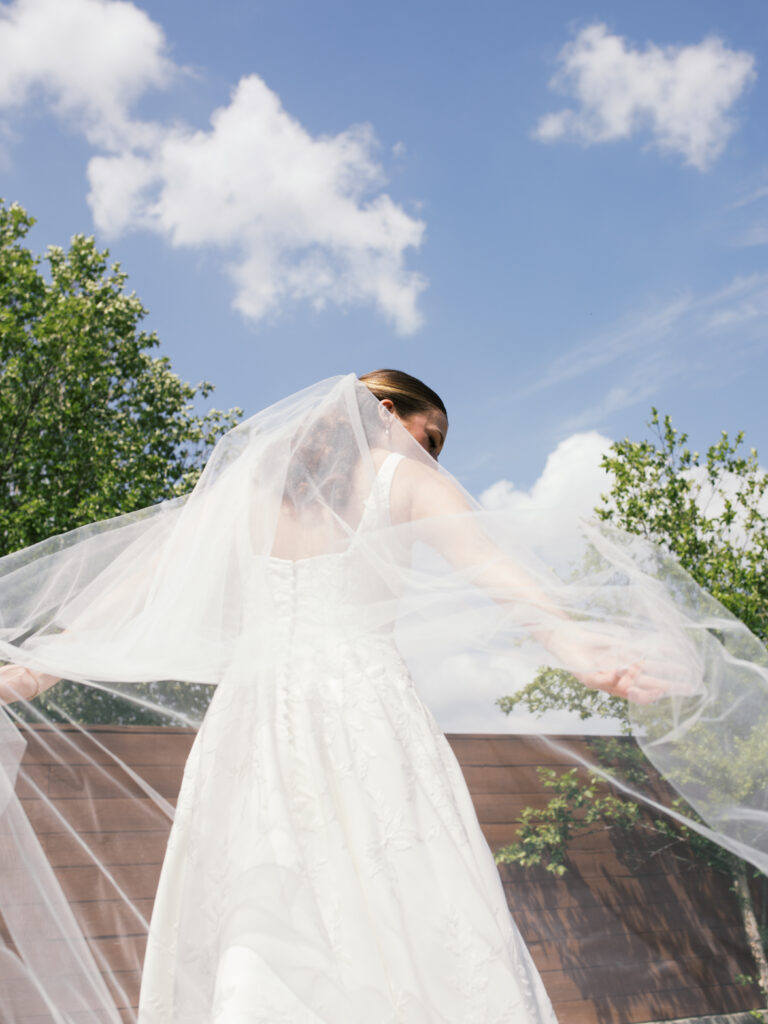 getting ready wedding photos in magnolia texas colorful and modern