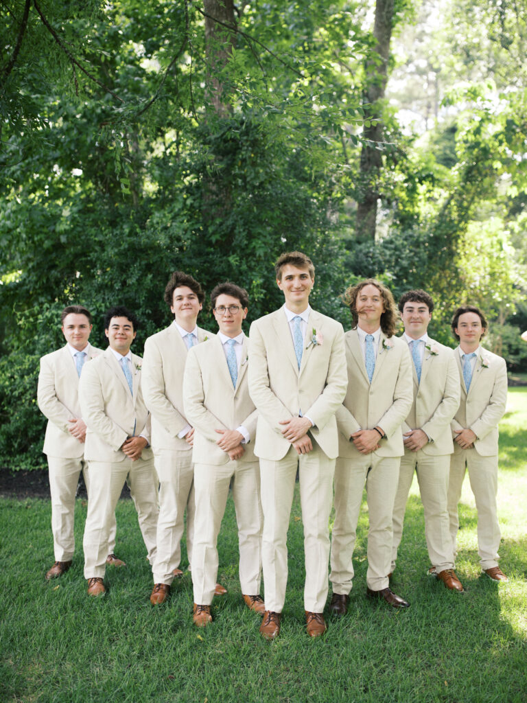 spring wedding colors spring bridal party photos