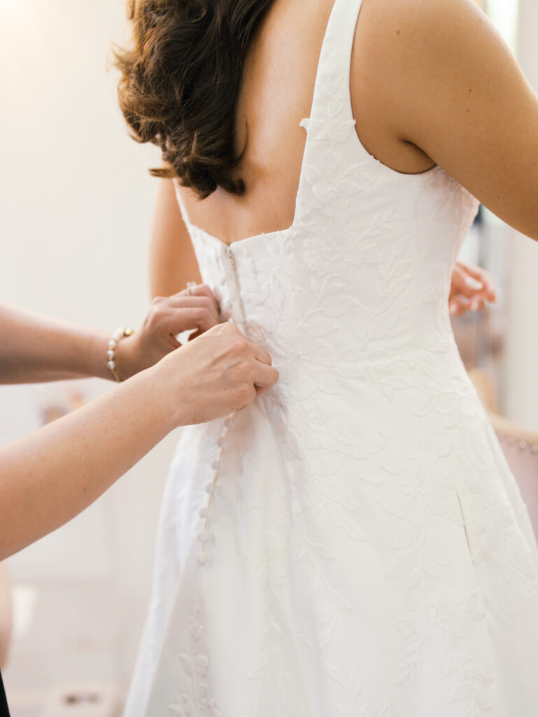 getting ready wedding photos in magnolia texas colorful and modern