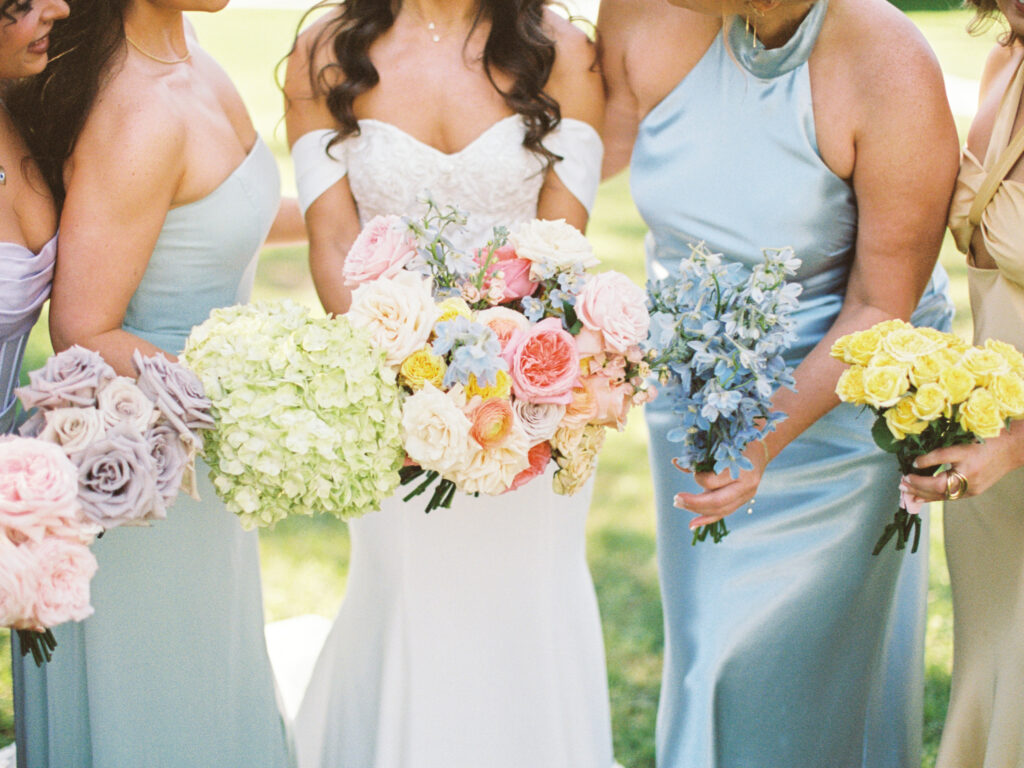 timeless and modern wedding portraits with bride and groom