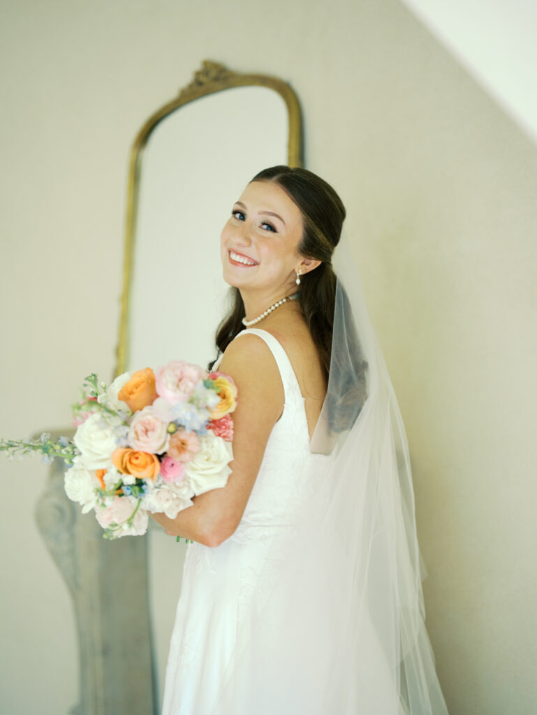 bridal session in dallas texas colorful and modern