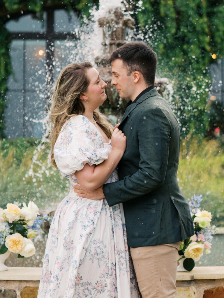 Austin, Texas Surprise Proposal in the Rain