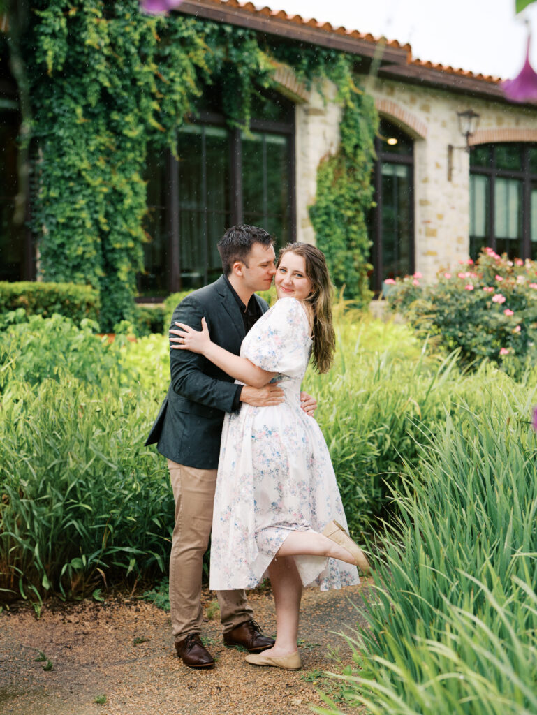 Austin, Texas Surprise Proposal in the Rain