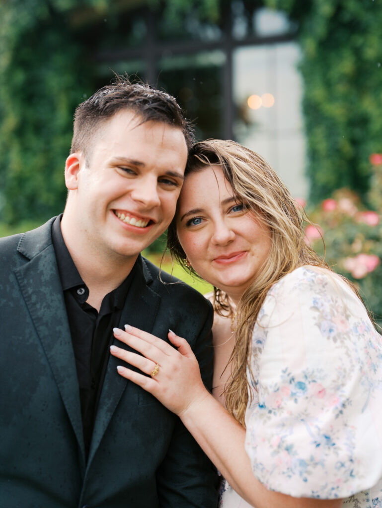 Austin, Texas Surprise Proposal in the Rain